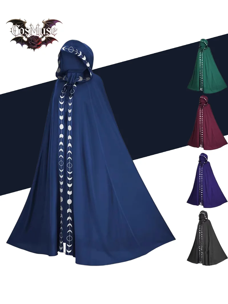 Vintage Gothic Medieval Halloween Cosplay Cloak Hooded Long Trench Wizard Cape Coat - Vintage Style Halloween Costume Accessory
Vintage Gothic Medieval Halloween Cosplay Cloak Hooded Long Trench Wizard Cape Coat - Vintage Style Halloween Costume Accessory