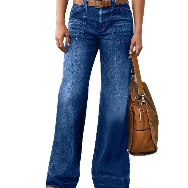 Women's Wide Leg Jeans Denim Trousers Cross-Border Elastic Waist Spring Summer Fashion Ladies' Premium Quality Jeans
Women's Wide Leg Jeans Denim Trousers Cross-Border Elastic Waist Spring Summer Fashion Ladies' Premium Quality Jeans