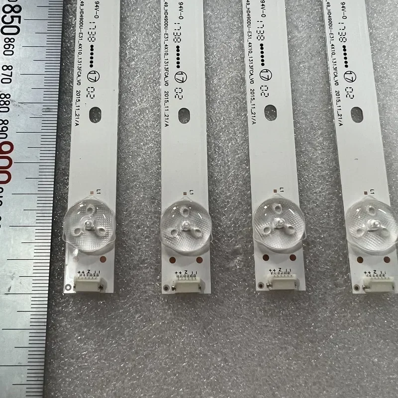 Светодиодная лента подсветки (4) для телевизора Hisense H49MEC3030 H49MEC3050 49K300U H49M3000 LED49K300U NS-49DR420NA8 49_HD490DU-E31 HD490DF-B71
Светодиодная лента подсветки (4) для телевизора Hisense H49MEC3030 H49MEC3050 49K300U H49M3000 LED49K300U NS-49DR420NA8 49_HD490DU-E31 HD490DF-B71