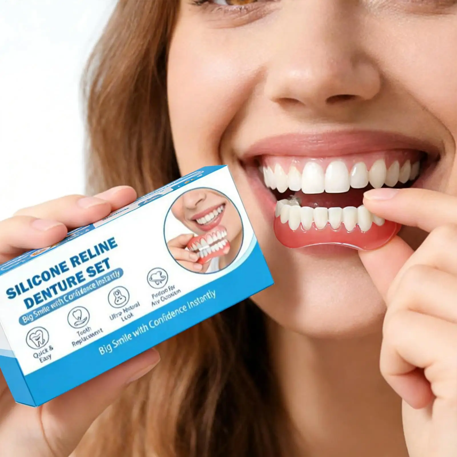 Silicone RelineDenture Set Soft Dentures False Teeth Set Wear-Resistant Denture Silicone Kit Soft Denture Kit For Men And Women
Silicone RelineDenture Set Soft Dentures False Teeth Set Wear-Resistant Denture Silicone Kit Soft Denture Kit For Men And Women