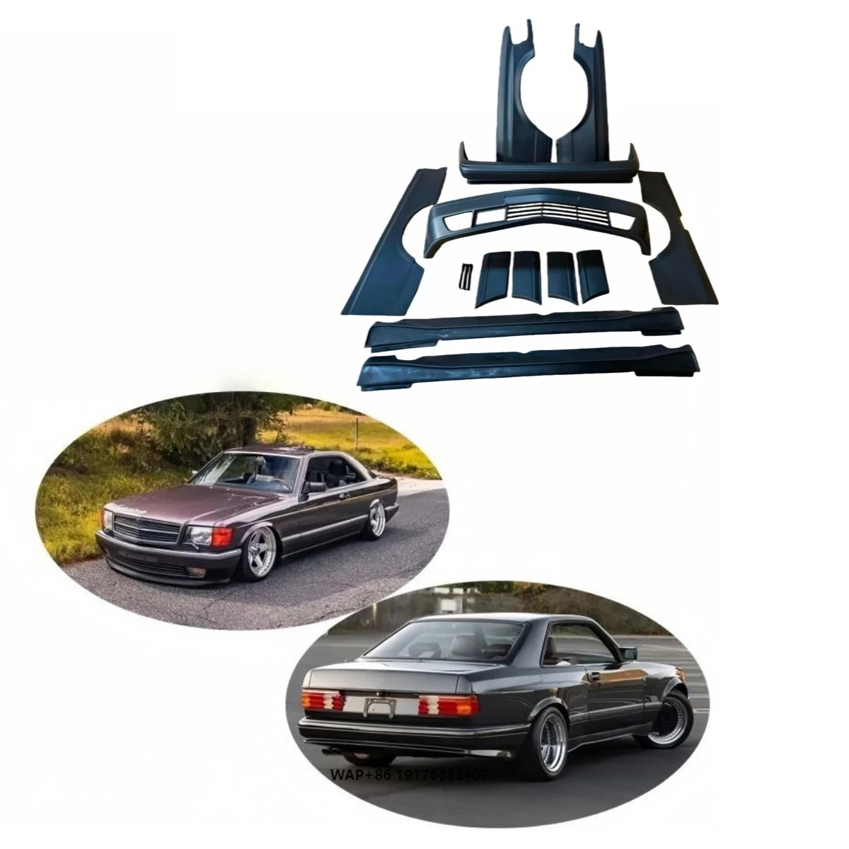 FOR 1981-1991 forMercedes S-Class W126 Widebody Kit - 10 Pieces - Including forAMG Widebody Front B Cover
FOR 1981-1991 forMercedes S-Class W126 Widebody Kit - 10 Pieces - Including forAMG Widebody Front B Cover