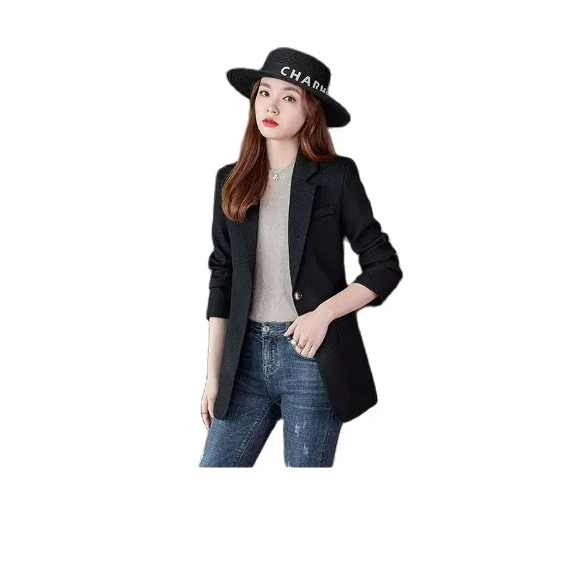 Women's Notched Long Sleeve Single Breasted Green Blazer Temperament Coat Jacket Fashion New Tide Spring Autumn 2023
Women's Notched Long Sleeve Single Breasted Green Blazer Temperament Coat Jacket Fashion New Tide Spring Autumn 2023