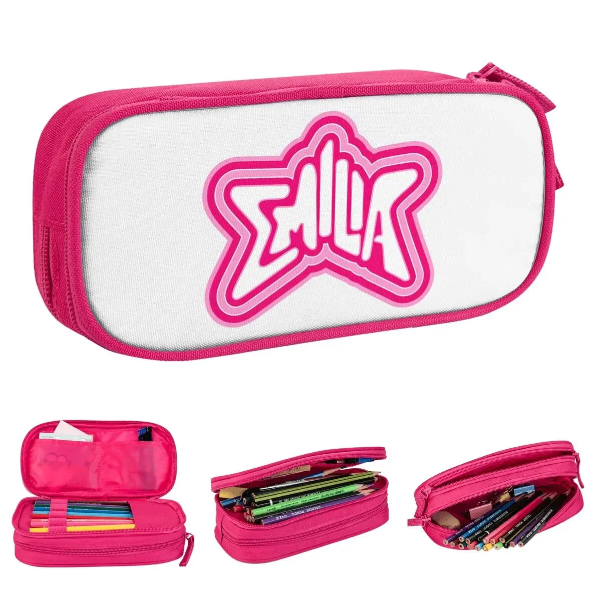 Emilia Logo Pencil Case Fun Pen Bags Girl Boy Large Storage Office Gift Pencil Pouch
Emilia Logo Pencil Case Fun Pen Bags Girl Boy Large Storage Office Gift Pencil Pouch