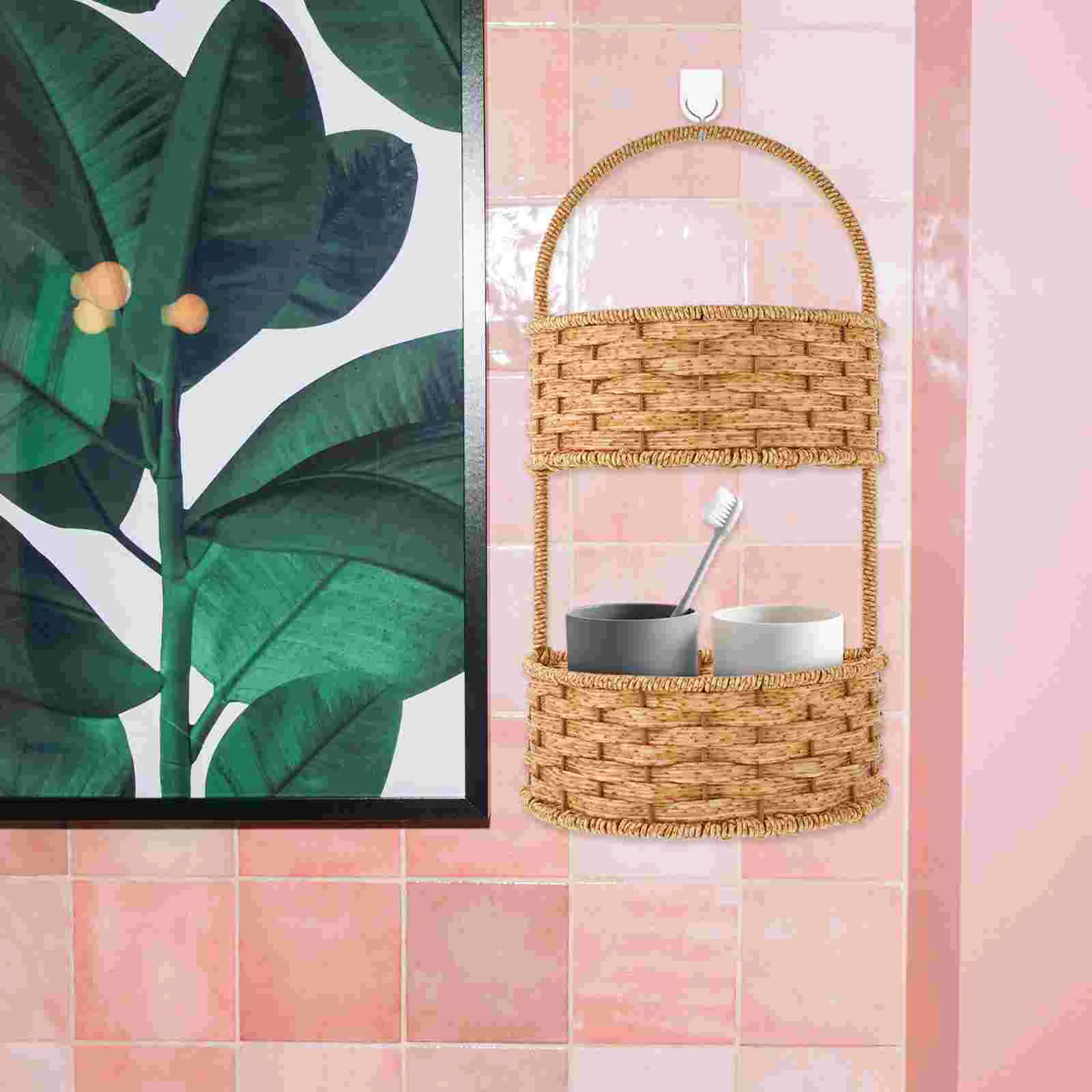 Vintage Style Double Layer Wall Mounted Storage Basket Half Round No Drill PP Iron Material Kitchen Bathroom Home Decor ganizer
Vintage Style Double Layer Wall Mounted Storage Basket Half Round No Drill PP Iron Material Kitchen Bathroom Home Decor ganizer