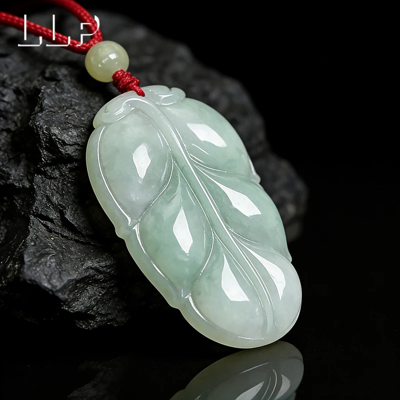 100% Natural Burmese Jade Leaf Pendant Hand Carved Lucky Amulet A Gift For Women
100% Natural Burmese Jade Leaf Pendant Hand Carved Lucky Amulet A Gift For Women