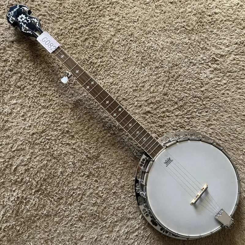 G082 Original Ozark Banjo Guitar 11'Open Body+REMO Heads 22 Frets Rosewood By Korea Facoty in China Stock Items
G082 Original Ozark Banjo Guitar 11'Open Body+REMO Heads 22 Frets Rosewood By Korea Facoty in China Stock Items