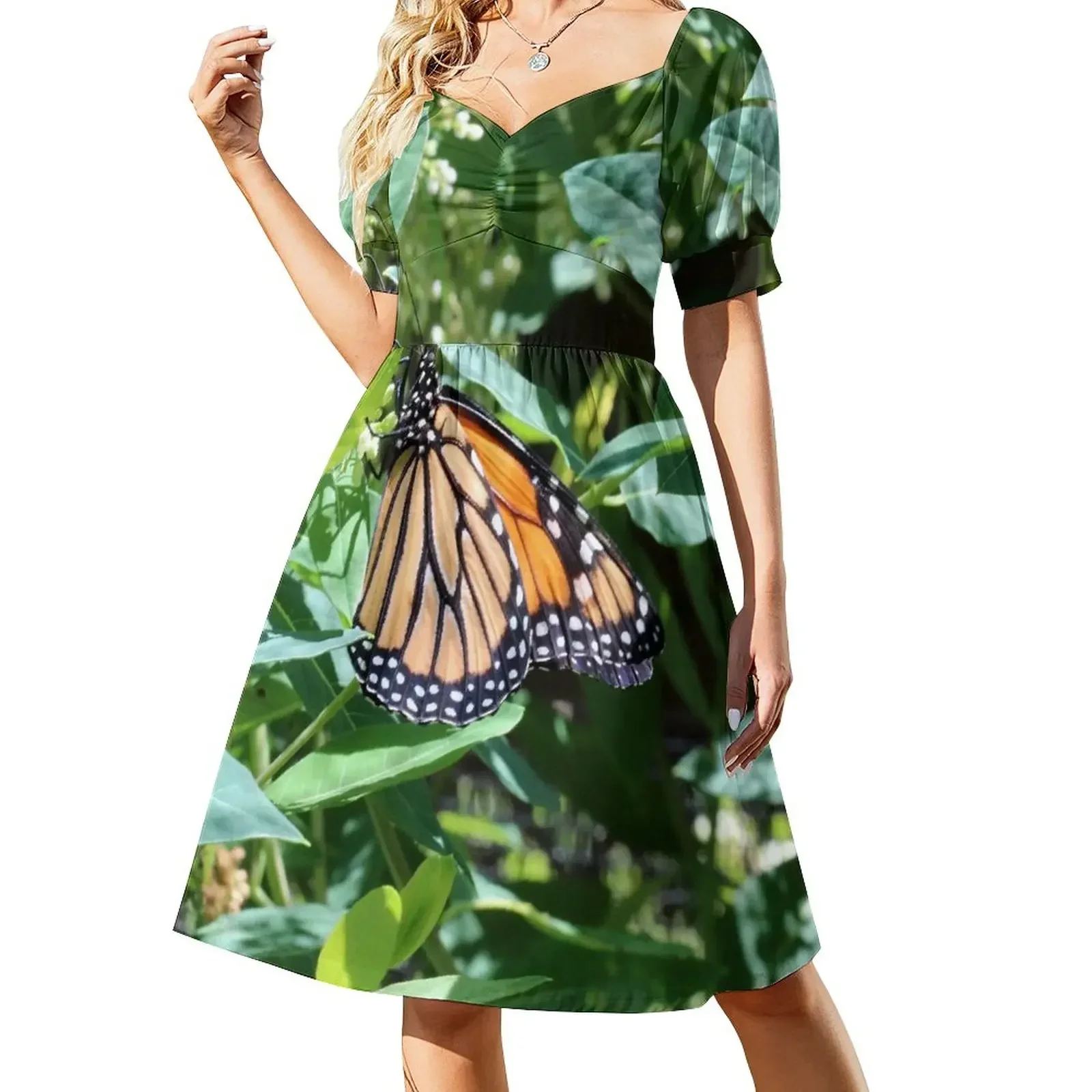 Monarch Butterfly hanging on a Bush Short-Sleeved Dress dresses ladies 2025 summer prom dresses 2025 summer women's suit Dress
Monarch Butterfly hanging on a Bush Short-Sleeved Dress dresses ladies 2025 summer prom dresses 2025 summer women's suit Dress