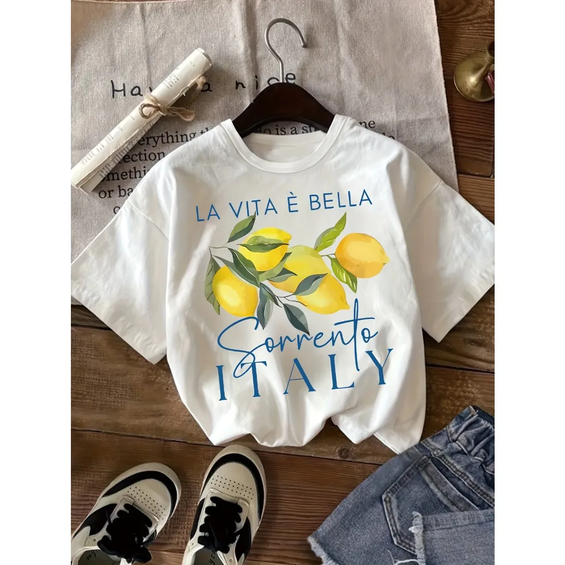 Children's T-shirt Loose Comfortable Soft Skin Friendly Lightweight Simple Lime Color Lemon Pattern Printed Top
Children's T-shirt Loose Comfortable Soft Skin Friendly Lightweight Simple Lime Color Lemon Pattern Printed Top