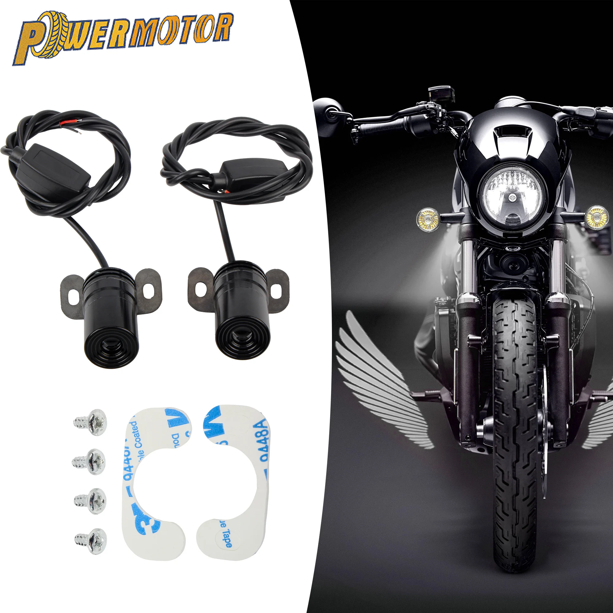 Motorcycle Angel Wings Welcome Light LED Projector Decorative Atmosphere Lights Underbody Light Street Bike Modified Accessories
Motorcycle Angel Wings Welcome Light LED Projector Decorative Atmosphere Lights Underbody Light Street Bike Modified Accessories