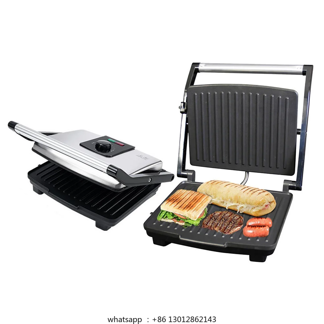 Бытовой гриль для стейка, двусторонняя машина для тостов с подогревом для завтрака, бургер, бездымная машина для гриля для жареного мяса
Бытовой гриль для стейка, двусторонняя машина для тостов с подогревом для завтрака, бургер, бездымная машина для гриля для жареного мяса