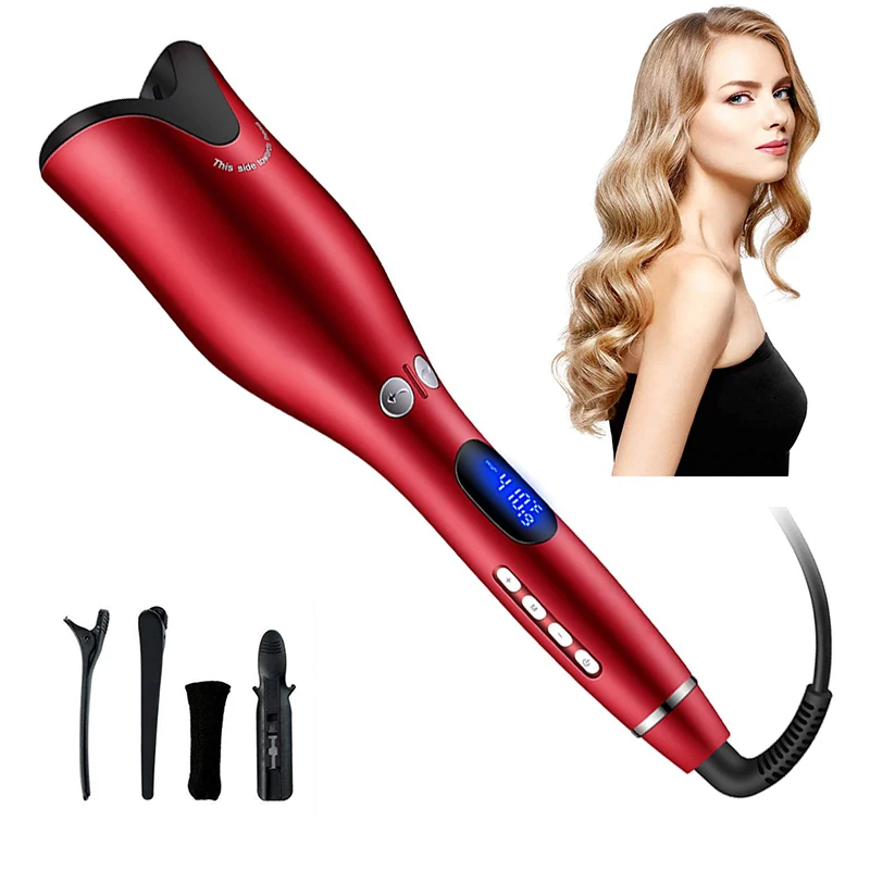 Automatic Hair Curling Iron with Ceramic Ionic Barrel Auto Rotating Curling Wand with Temperature Display Auto Curly Tool
Automatic Hair Curling Iron with Ceramic Ionic Barrel Auto Rotating Curling Wand with Temperature Display Auto Curly Tool