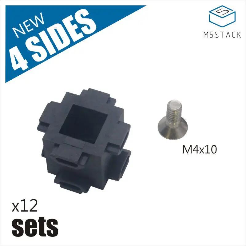 Official M5Stack 1515Corner Aluminum Profile Accessories 4-Sided/5-Sided/6-Sided Corner Pieces Set of 12 for Industrial Use
Official M5Stack 1515Corner Aluminum Profile Accessories 4-Sided/5-Sided/6-Sided Corner Pieces Set of 12 for Industrial Use