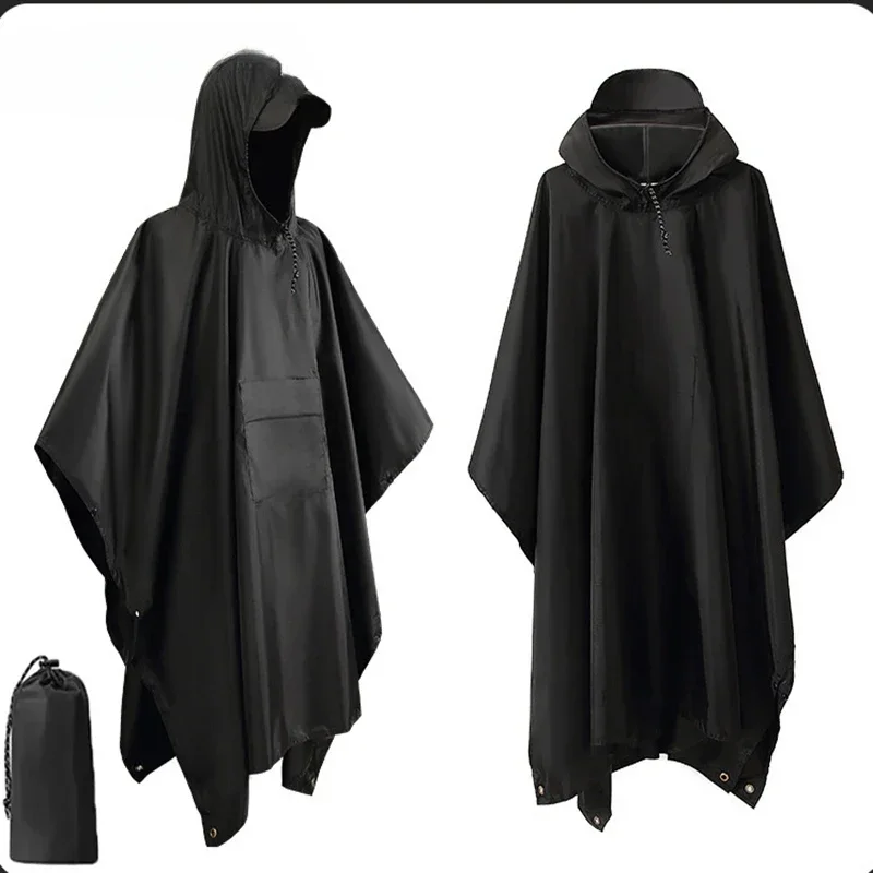 3 In 1 Outdoor Military Raincoat Hooded Sleeve Waterproof Rain Poncho Motorcycle Rain Cover Camping Hiking Travel Rainwear Tent
3 In 1 Outdoor Military Raincoat Hooded Sleeve Waterproof Rain Poncho Motorcycle Rain Cover Camping Hiking Travel Rainwear Tent