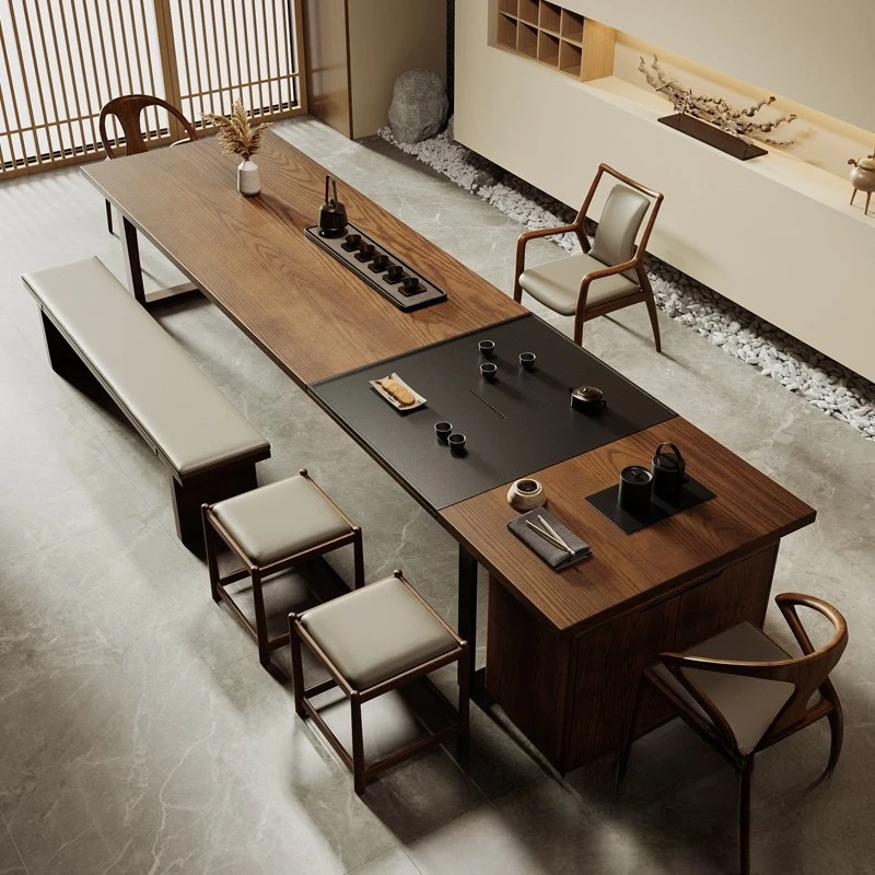 Solid wood tea table North American ash wood simple modern home living room large board table
Solid wood tea table North American ash wood simple modern home living room large board table
