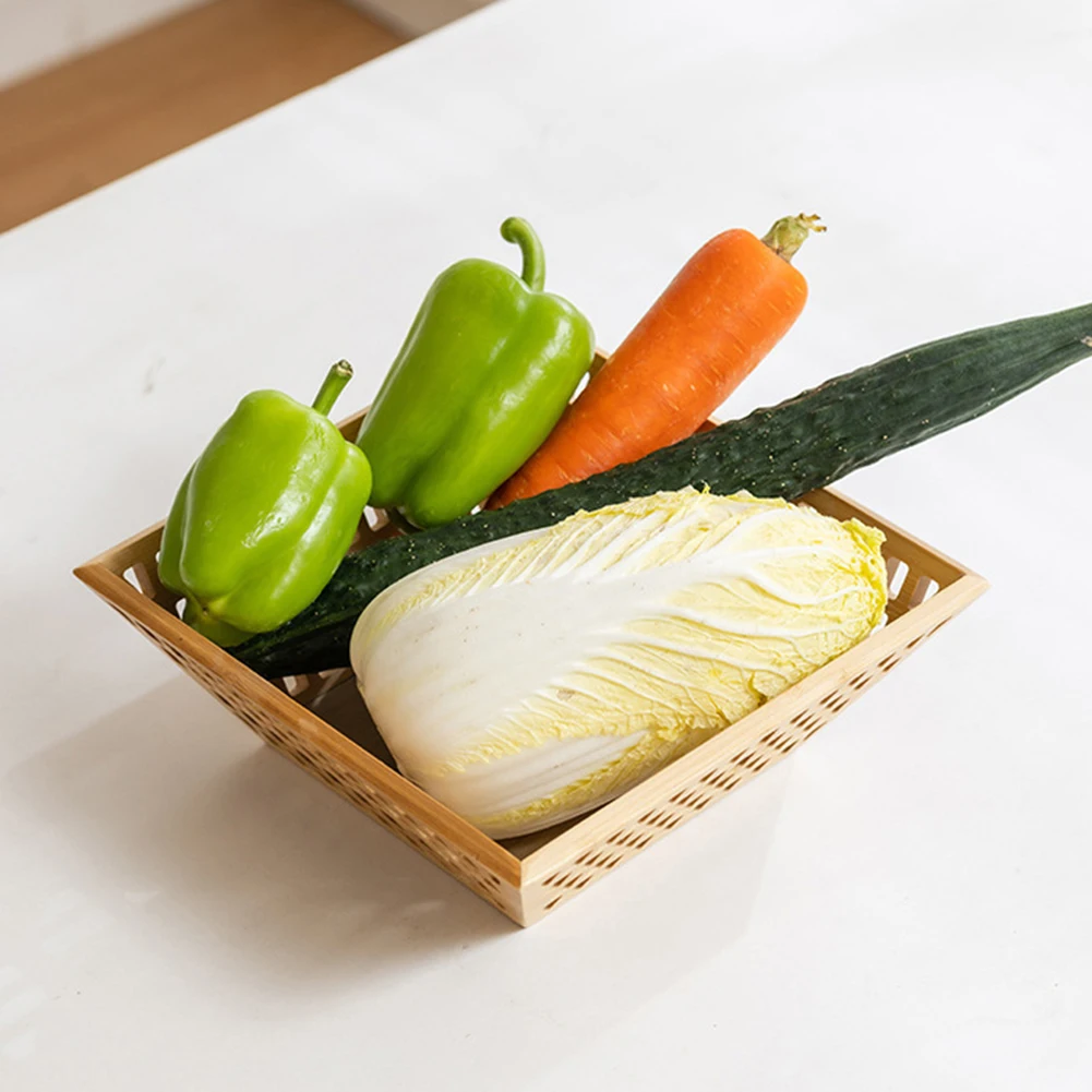 Бамбуковая корзина с фруктами и ручками. Универсальные штабелируемые маленькие корзины с фруктами для фруктов и закусок.
Бамбуковая корзина с фруктами и ручками. Универсальные штабелируемые маленькие корзины с фруктами для фруктов и закусок.