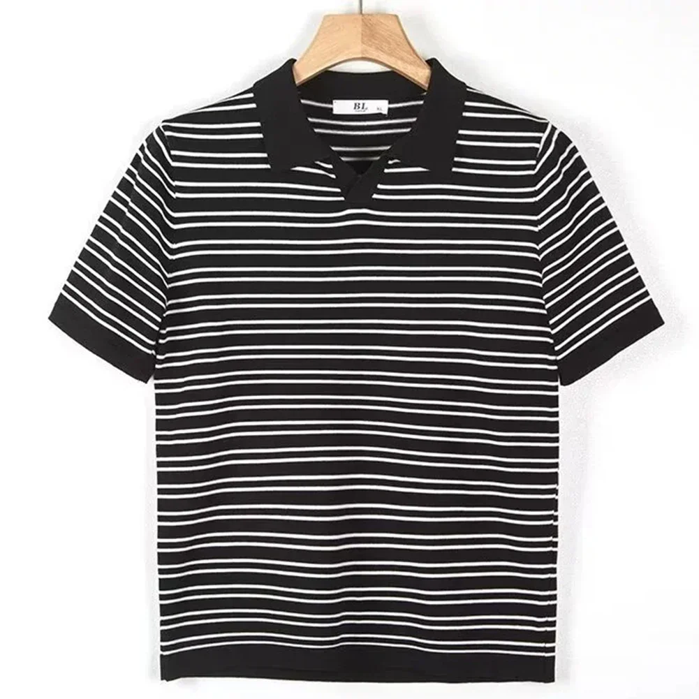 Casual Vintage Shirt Mens Striped T-Shirt Regular Clothing Length Slight Stretch Fabric Casual Short Sleeve Shirt
Casual Vintage Shirt Mens Striped T-Shirt Regular Clothing Length Slight Stretch Fabric Casual Short Sleeve Shirt