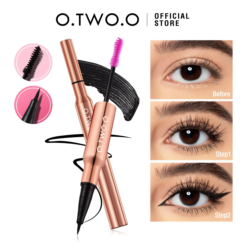 O.TWO.O 2 In 1 Mascara Eyeliner Makeup Extra Volume Lengthening Eyelash Mascara Waterproof Liquid Eyeliner for Arrows Cosmetics
O.TWO.O 2 In 1 Mascara Eyeliner Makeup Extra Volume Lengthening Eyelash Mascara Waterproof Liquid Eyeliner for Arrows Cosmetics