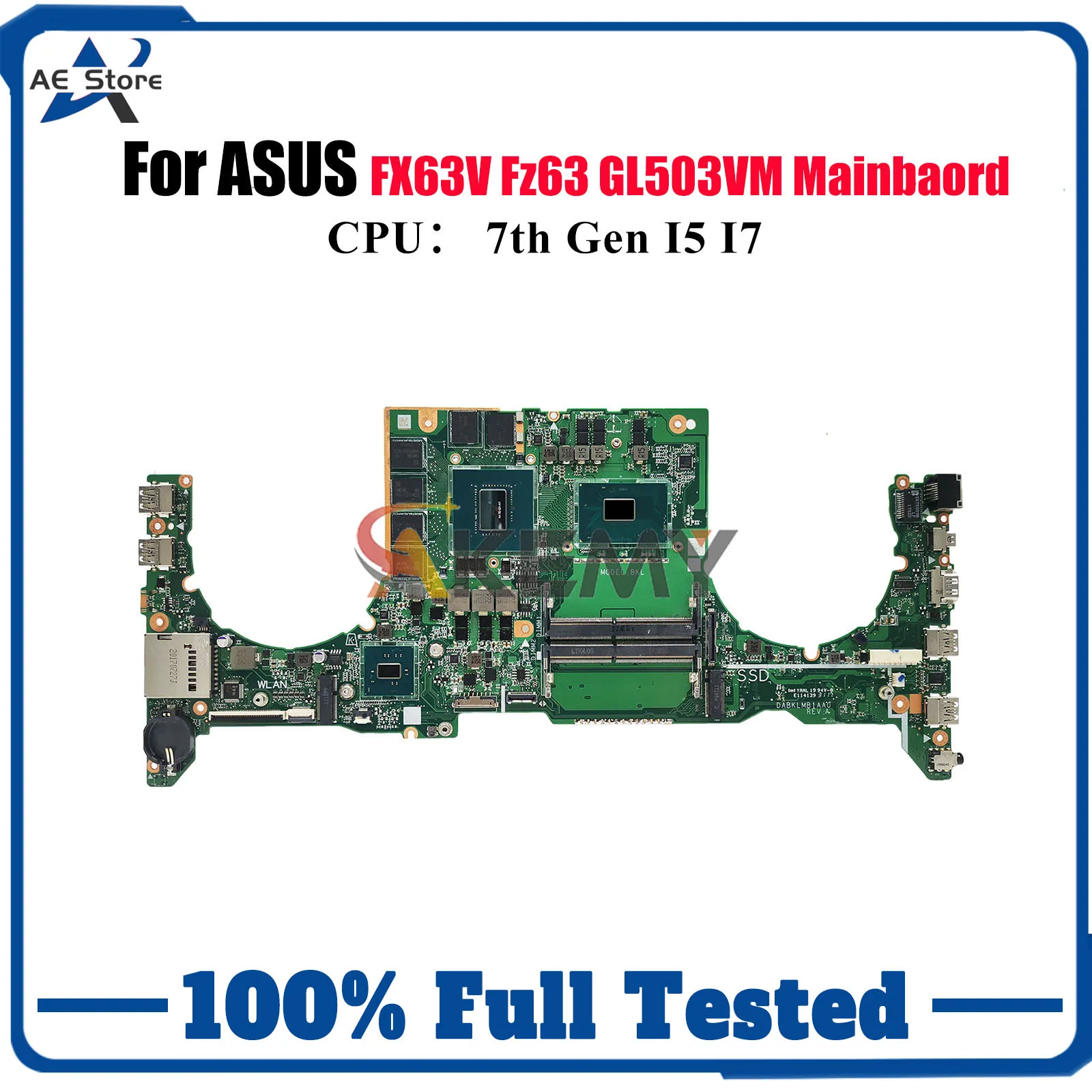 GL503VM Laptop Motherboard For ASUS ROG Strix Fz63v GL503VM FX63V GL503V Notebook Mainboard W/ I5 I7 CPU 100% tests OK fast ship
GL503VM Laptop Motherboard For ASUS ROG Strix Fz63v GL503VM FX63V GL503V Notebook Mainboard W/ I5 I7 CPU 100% tests OK fast ship