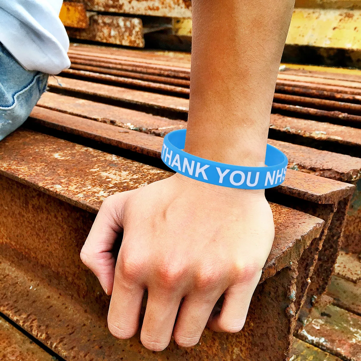 2Pcs Thank You Silicone Wrist Straps Safe Non-Toxic Flexible Comfortable Gift Idea for Friends Clear Printed Wristbands Sky Blue
2Pcs Thank You Silicone Wrist Straps Safe Non-Toxic Flexible Comfortable Gift Idea for Friends Clear Printed Wristbands Sky Blue