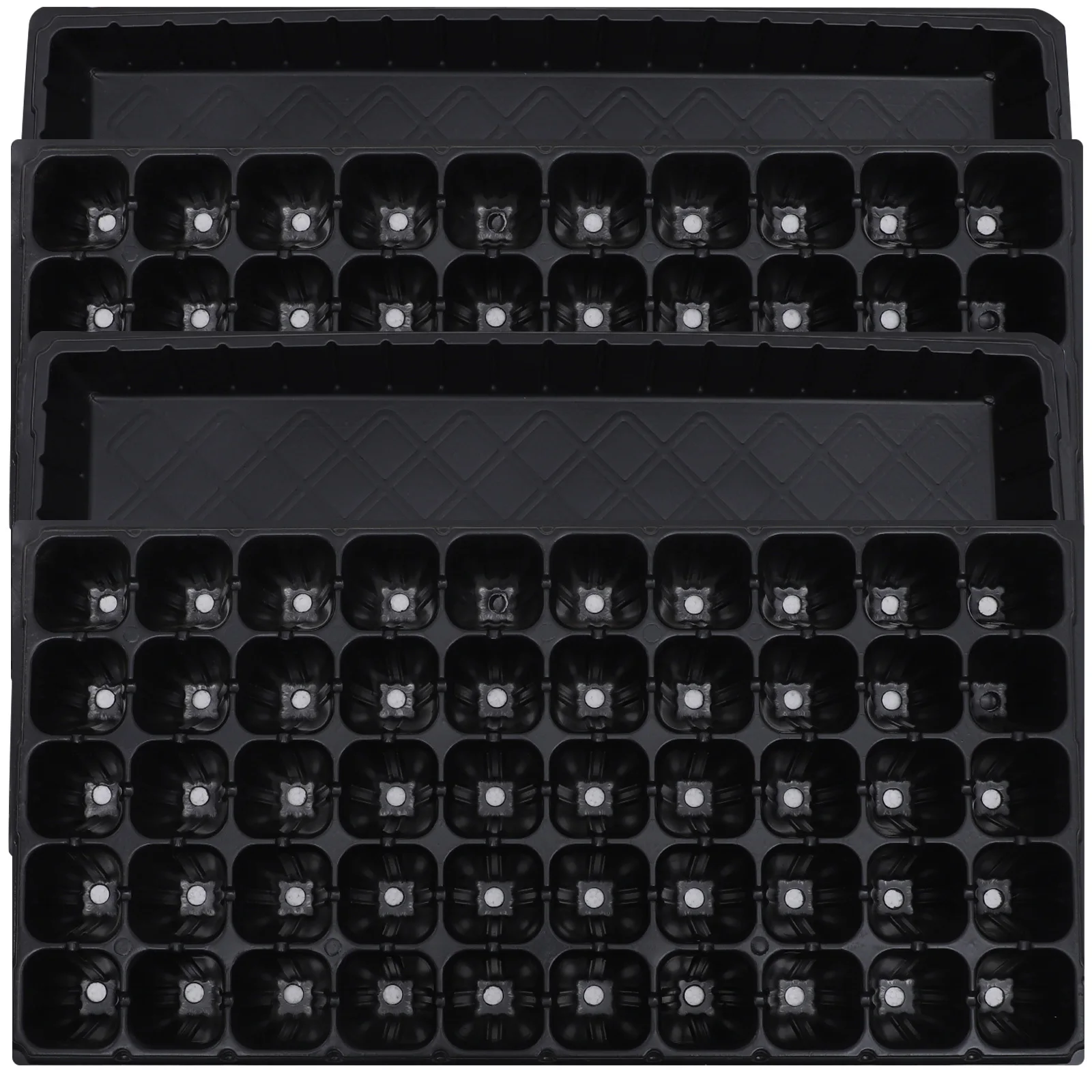 4pcs Plant Starter Trays 10.2X5.7X2In Germination Tray For Gardening Nursery Growing Seedling Propagator Accessory
4pcs Plant Starter Trays 10.2X5.7X2In Germination Tray For Gardening Nursery Growing Seedling Propagator Accessory