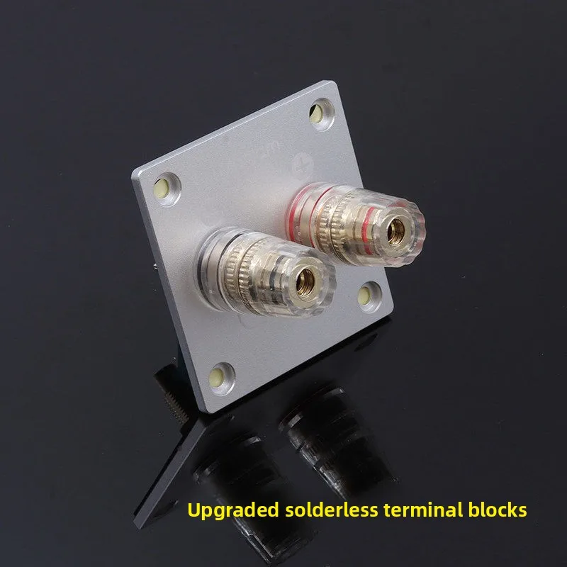 2-position square all-brass solderless terminal box speaker wire terminal board opening 49mmdiy accessories
2-position square all-brass solderless terminal box speaker wire terminal board opening 49mmdiy accessories