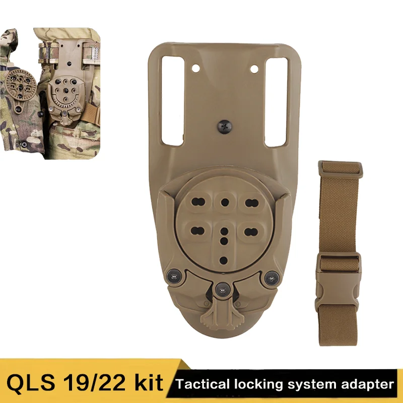 Pistol holster adapter, quick locking system platform, 360-degree basic adaptation, quick release modular design
Pistol holster adapter, quick locking system platform, 360-degree basic adaptation, quick release modular design