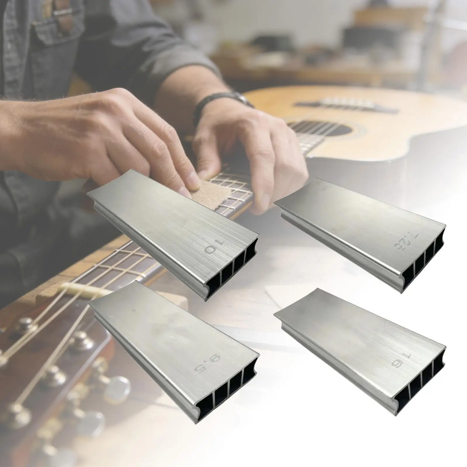 Metal Fingerboard Leveling Beam Sturdy Dual Radius Sanding Block Luthier Tool for Smooth Frets
Metal Fingerboard Leveling Beam Sturdy Dual Radius Sanding Block Luthier Tool for Smooth Frets
