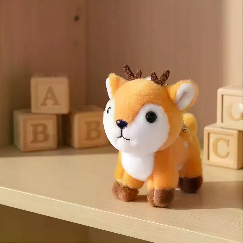Cute Sika Deer Plush Keychain Pendant Soft Stuffed Animal Deer Bag Charm Key Ring For Kids Gift Bag Backpack Hanging Decoration
Cute Sika Deer Plush Keychain Pendant Soft Stuffed Animal Deer Bag Charm Key Ring For Kids Gift Bag Backpack Hanging Decoration