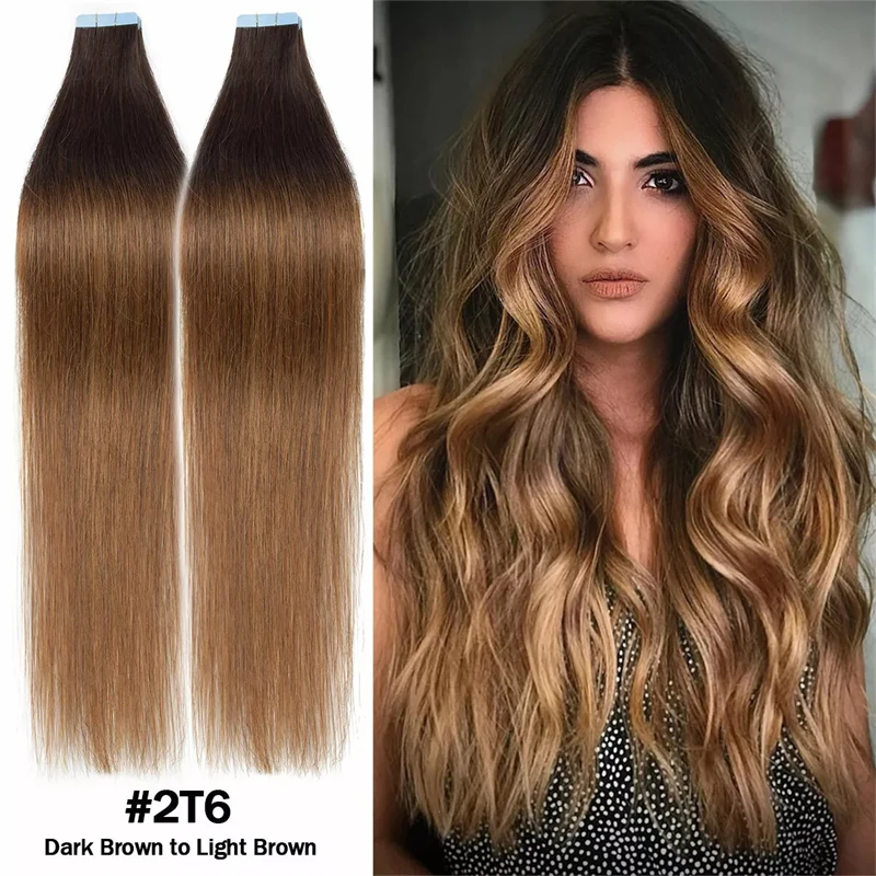 Alimice Seamless Tape In Human Hair Extensions Skin Weft Straight Russian Hair Extension #2T6 Tape in Hair Extension
Alimice Seamless Tape In Human Hair Extensions Skin Weft Straight Russian Hair Extension #2T6 Tape in Hair Extension