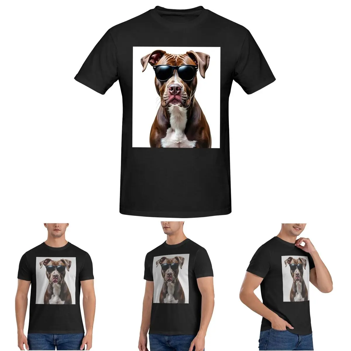 Забавная крутая футболка Pitbull с солнцезащитными очками для мужчин, хлопковые футболки больших размеров, мужская одежда с короткими рукавами и круглым вырезом, топы S-6XL
Забавная крутая футболка Pitbull с солнцезащитными очками для мужчин, хлопковые футболки больших размеров, мужская одежда с короткими рукавами и круглым вырезом, топы S-6XL