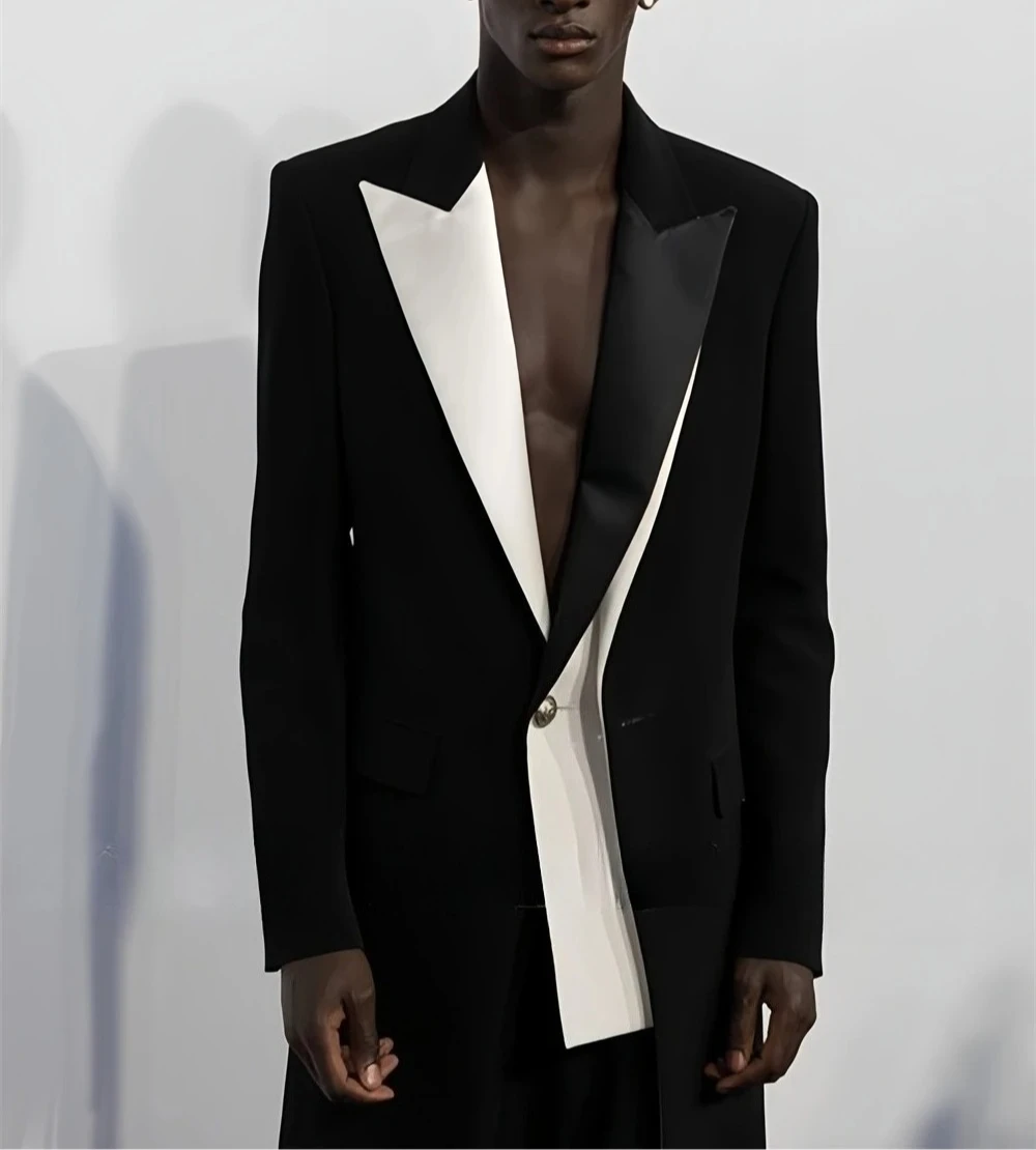 Black White Suit Jacket for Men, Pageant Tailored Fit Jacket, One Button Peak Laple Plus Mens Suit, XS-5XL,2 Pieces
Black White Suit Jacket for Men, Pageant Tailored Fit Jacket, One Button Peak Laple Plus Mens Suit, XS-5XL,2 Pieces