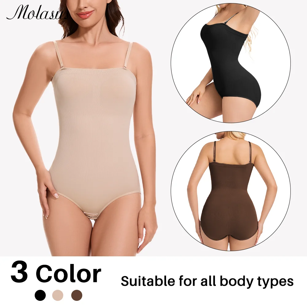 1 Piece Women Shapewear Bodysuit Removeable Shoulder Strap Body Shaper Seamless Tummy Control Slimming Flat Belly for Underwear
1 Piece Women Shapewear Bodysuit Removeable Shoulder Strap Body Shaper Seamless Tummy Control Slimming Flat Belly for Underwear