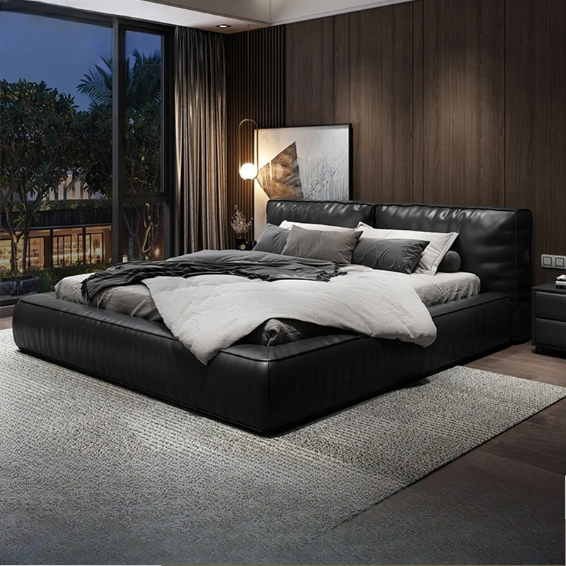 Italian light luxury leather bed modern and simple double Internet celebrity bed
Italian light luxury leather bed modern and simple double Internet celebrity bed