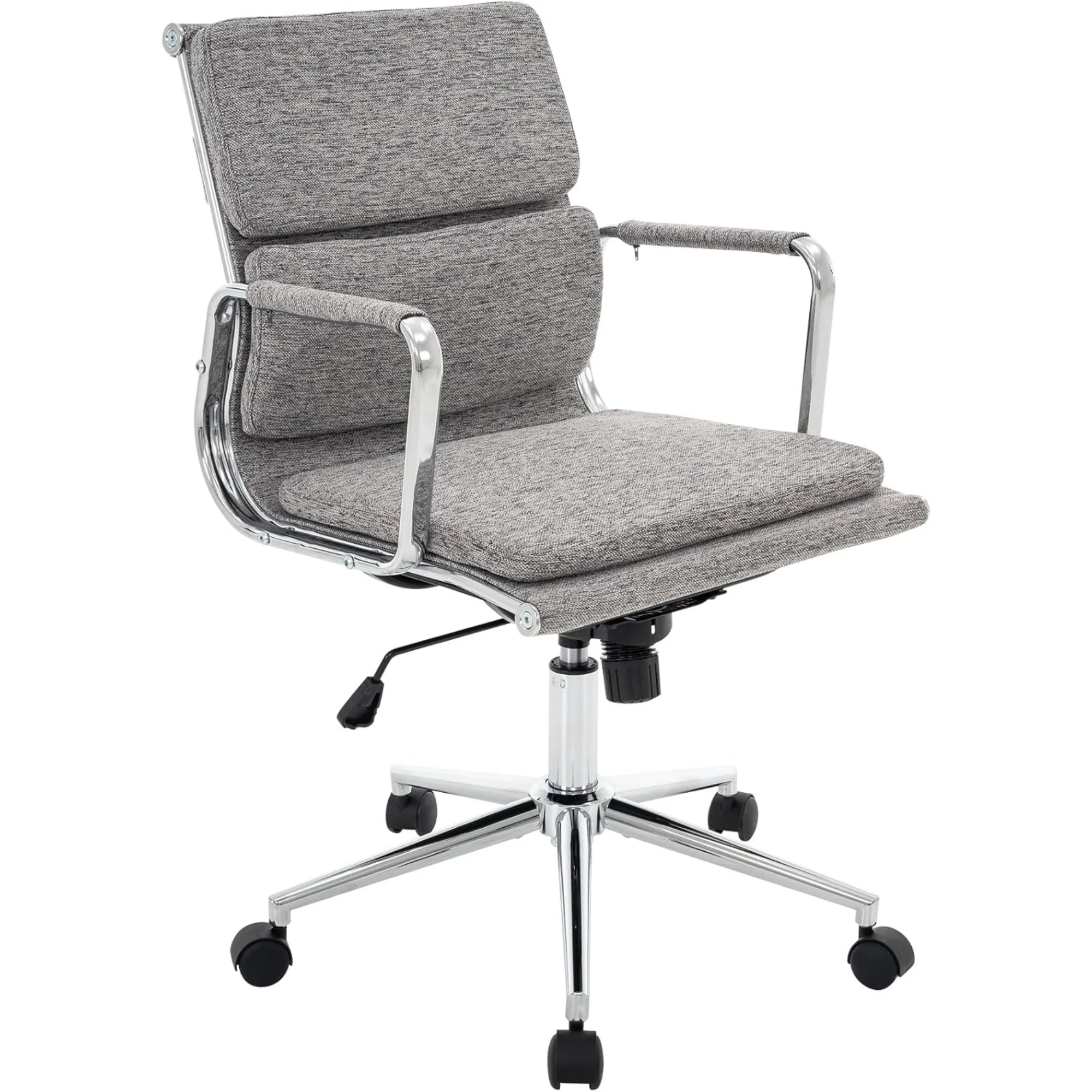Office Desk Chair, Ergonomic Office Chair, Mid Back Desk Chair with Adjustable Height, Swivel Chair with Arms and Lumbar Support, Computer Chair for Home Study Working (Dark Grey)
Office Desk Chair, Ergonomic Office Chair, Mid Back Desk Chair with Adjustable Height, Swivel Chair with Arms and Lumbar Support, Computer Chair for Home Study Working (Dark Grey)