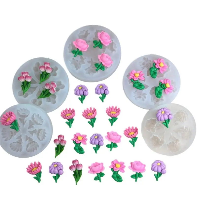 Flower Tulip Silicone Sugarcraft Mold Resin Tools Chocolate Cupcake Baking Fondant Cake Decorating Tools
Flower Tulip Silicone Sugarcraft Mold Resin Tools Chocolate Cupcake Baking Fondant Cake Decorating Tools