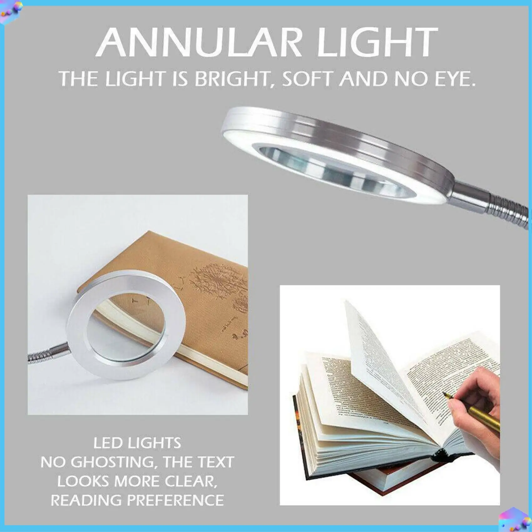 A43T 2X Desk Table Top 8X Magnifying Glass Beauty Nail Salon Tattoo Magnifier Lamp Light
A43T 2X Desk Table Top 8X Magnifying Glass Beauty Nail Salon Tattoo Magnifier Lamp Light