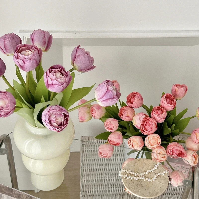 9 Head Burnt Edge Tulip 39CM Artificial Flower Wedding Decoration Bride Holding Bouquet Home Living Room Dining Room Decoration
9 Head Burnt Edge Tulip 39CM Artificial Flower Wedding Decoration Bride Holding Bouquet Home Living Room Dining Room Decoration