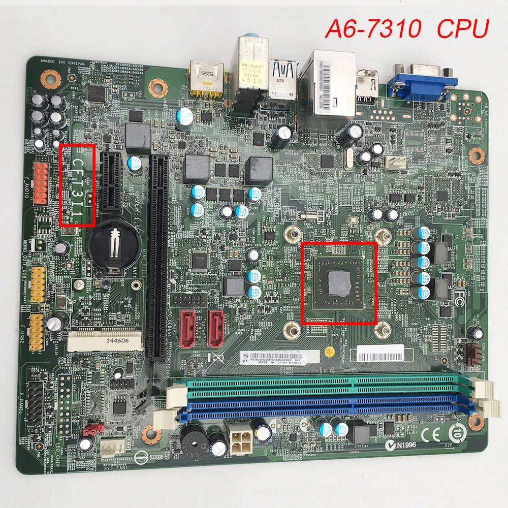 A6-7310 For Lenovo PC Desktop Motherboard H3005 H5005 G5005 F5005 CFT3I1 CPU A6-7310 Perfect Test
A6-7310 For Lenovo PC Desktop Motherboard H3005 H5005 G5005 F5005 CFT3I1 CPU A6-7310 Perfect Test