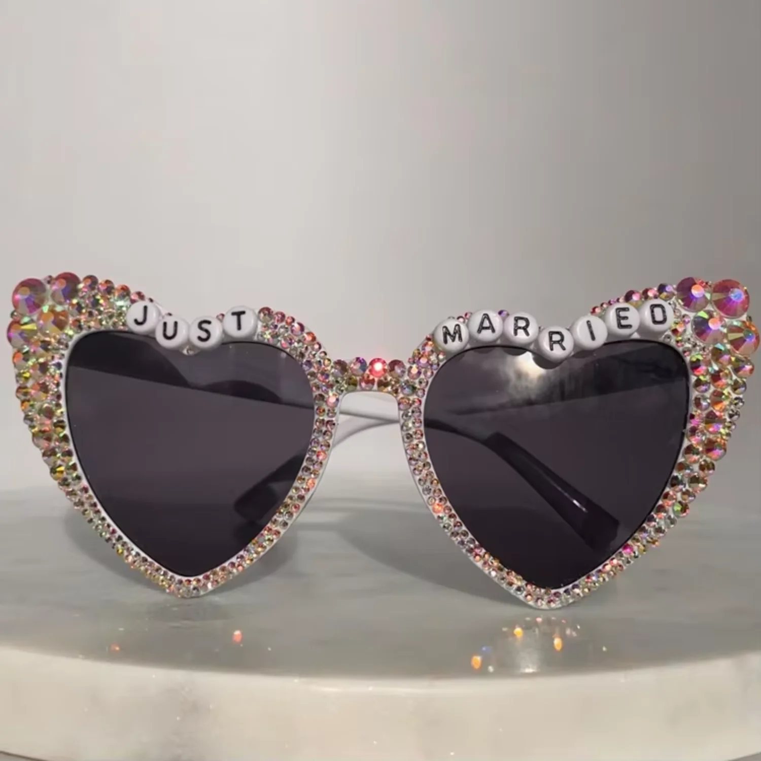 Bachelorette Party Bride Just Married Sunglasses Heart Shaped Bling Diamond Glasses Bridal Shower Bride Party
Bachelorette Party Bride Just Married Sunglasses Heart Shaped Bling Diamond Glasses Bridal Shower Bride Party