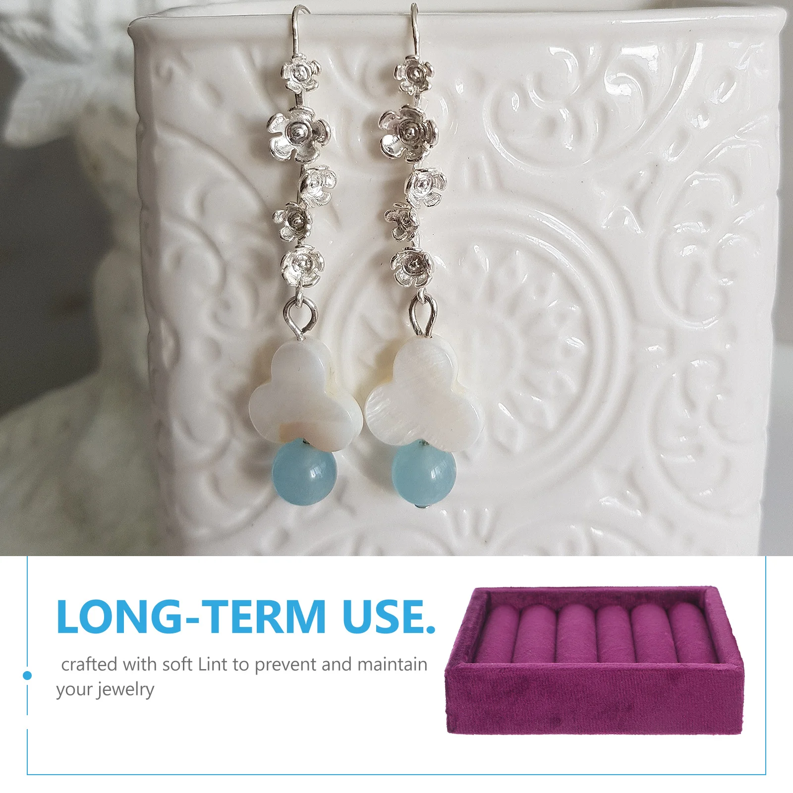 Soft Lint Jewelry Tray Rings Holder Organizer Portable Earring Ring Storage Display Stand For Travel Vanity Small Compact Lint
Soft Lint Jewelry Tray Rings Holder Organizer Portable Earring Ring Storage Display Stand For Travel Vanity Small Compact Lint