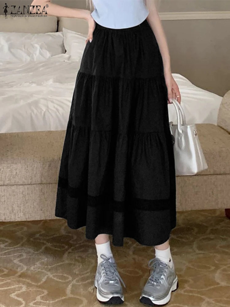 ZANZEA Casual Loose Korean Fashion Midi Skirts Women Autumn Streetwear High Waist Long Jupes Tiered Lace Insert A-line Faldas
ZANZEA Casual Loose Korean Fashion Midi Skirts Women Autumn Streetwear High Waist Long Jupes Tiered Lace Insert A-line Faldas