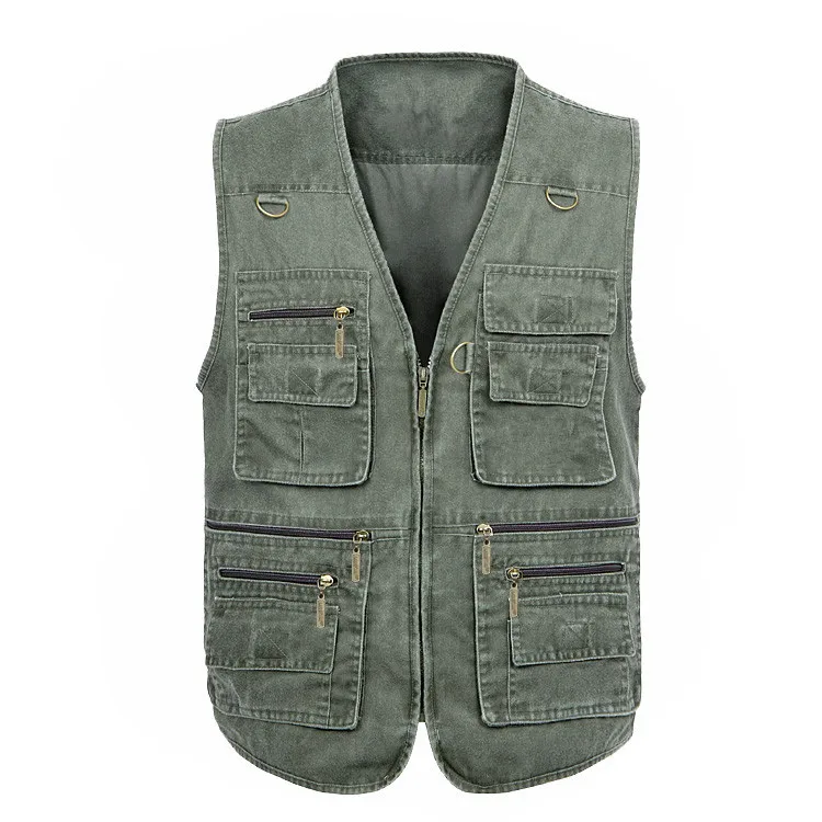 2024 Men's Casual Multi-Pocket Denim Vest Fishing Photography Outdoor Sports Vest
2024 Men's Casual Multi-Pocket Denim Vest Fishing Photography Outdoor Sports Vest