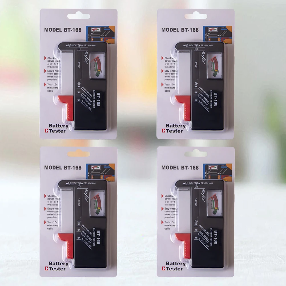 4pcs Tester Electricity Meter Voltage Capacity Gauge Tool Power Voltmeter Universal AA AAA 9V Checker
4pcs Tester Electricity Meter Voltage Capacity Gauge Tool Power Voltmeter Universal AA AAA 9V Checker