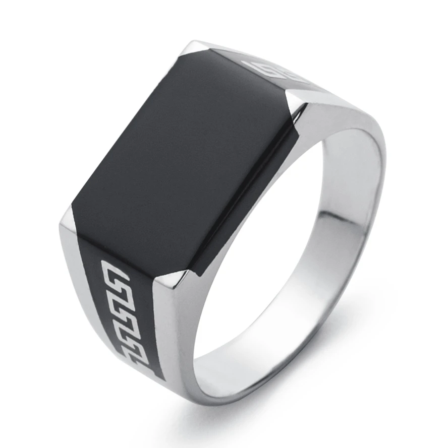 Eulonvan Vintage Luxury Engagement Wedding 925 Sterling Silver Jewelry Rings For Men Black Resin Dropshipping S-3821 Size 6 - 13
Eulonvan Vintage Luxury Engagement Wedding 925 Sterling Silver Jewelry Rings For Men Black Resin Dropshipping S-3821 Size 6 - 13
