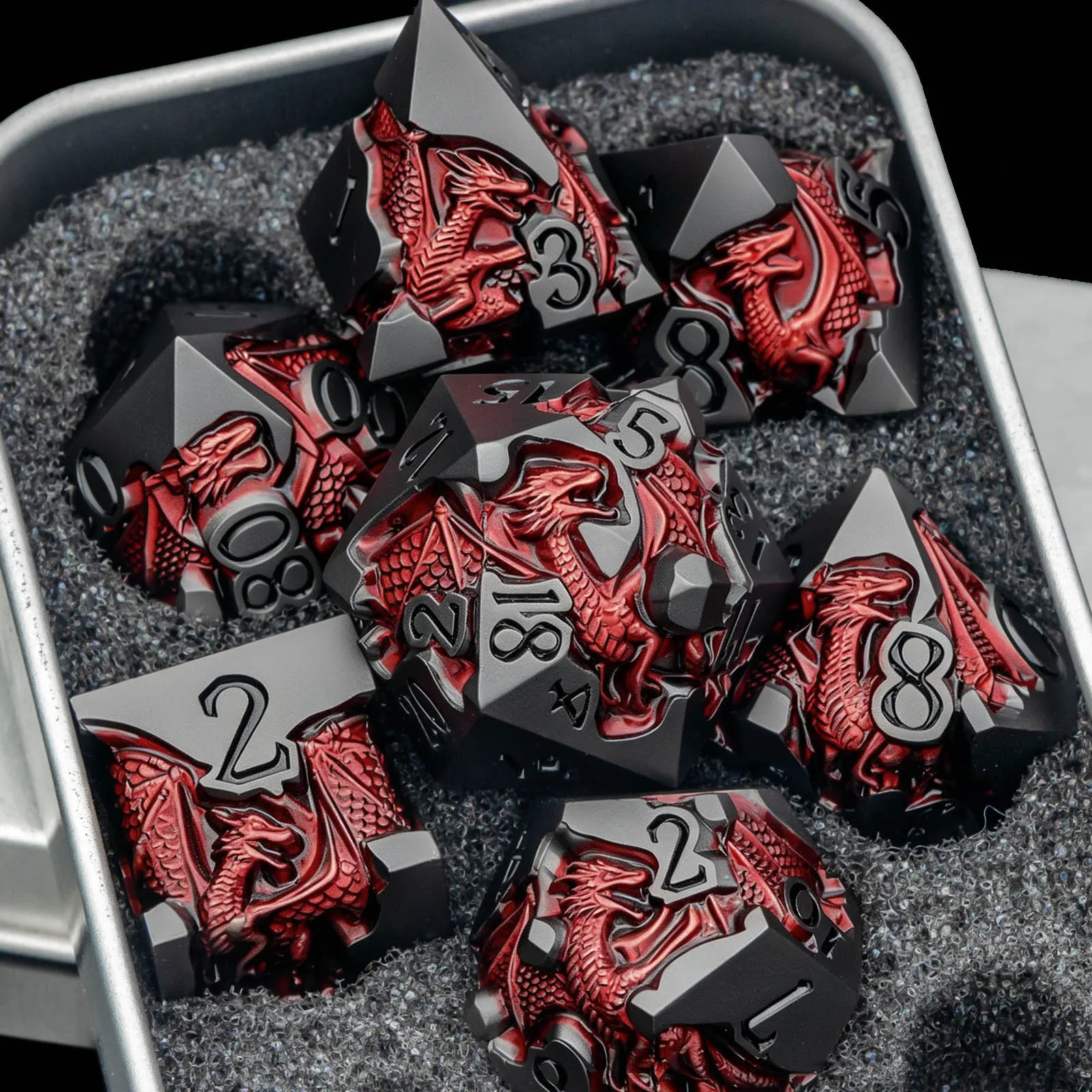 Dungeons and Dragons Dice Set for Role Playing Game, 7Pcs Metal DND Dice Set, Prg Polyhedral D&D Dice Set D20 D12 D10 D8 D6 D4
Dungeons and Dragons Dice Set for Role Playing Game, 7Pcs Metal DND Dice Set, Prg Polyhedral D&D Dice Set D20 D12 D10 D8 D6 D4