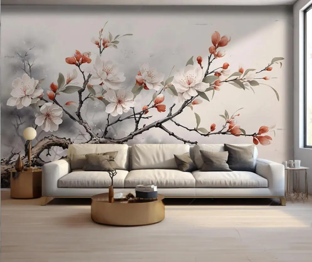 Customized mural wallpaper high-end Chinese abstract plant forest flower sofa background wall decorative wallpaper papel tapiz
Customized mural wallpaper high-end Chinese abstract plant forest flower sofa background wall decorative wallpaper papel tapiz