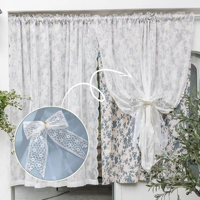 Retro French Curtain Tieback Lace Bow Pearl Ribbon Band Simple Household Curtain Buckle Ornament
Retro French Curtain Tieback Lace Bow Pearl Ribbon Band Simple Household Curtain Buckle Ornament