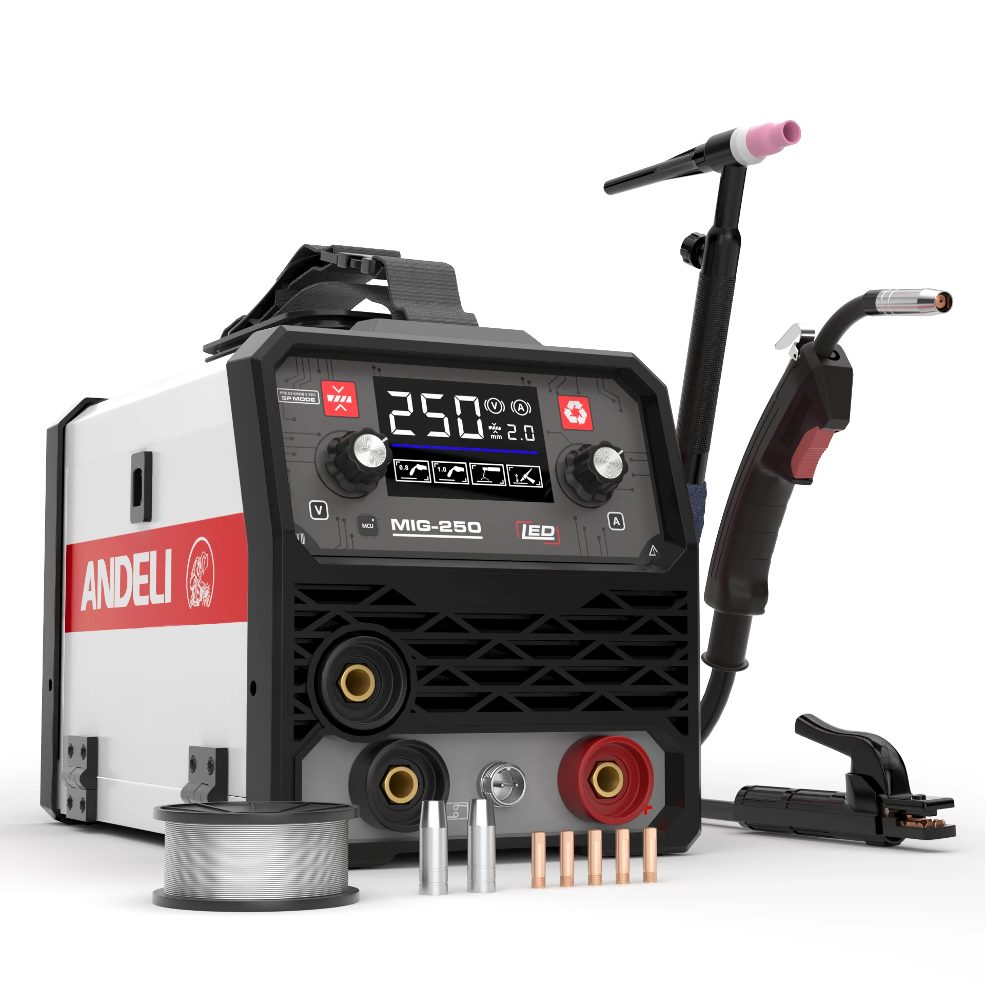 ANDELI 220V Welding Wire Gasless Flux Cored MINI 3 IN1 MIG TIG MMA Small Integrated Multifunctional Welding Machine
ANDELI 220V Welding Wire Gasless Flux Cored MINI 3 IN1 MIG TIG MMA Small Integrated Multifunctional Welding Machine
