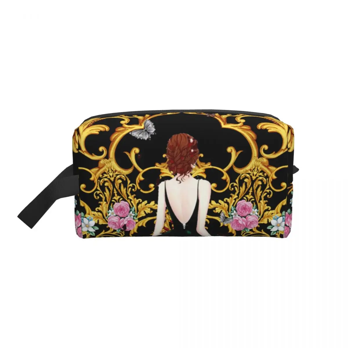 Outdoor Makeup Bag Women Cosmetic Bag Golden Baroque Pattern Women Toiletries Organizer Waterproof Female Storage Make up Cases
Outdoor Makeup Bag Women Cosmetic Bag Golden Baroque Pattern Women Toiletries Organizer Waterproof Female Storage Make up Cases