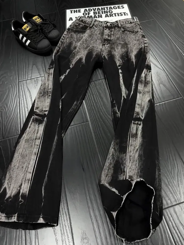 Gradient Washed Wide Leg Men's Jeans Black Grey Tie Dye Straight Cut Casual Trousers High Waist Zipper Fly Daily Wear Durable
Gradient Washed Wide Leg Men's Jeans Black Grey Tie Dye Straight Cut Casual Trousers High Waist Zipper Fly Daily Wear Durable
